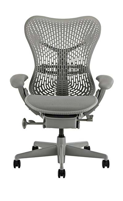 An image of The Herman Miller Mirra chairs is a masterpiece of aesthetics and ergonomy.  We pay top cash prices for Herman Miller Aeron chairs in London goes here.